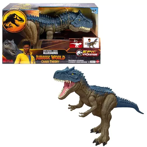 Mattel Jurassic World Riesendino Allosaurus Actionfigur - XL Dinosaurier Spielzeug