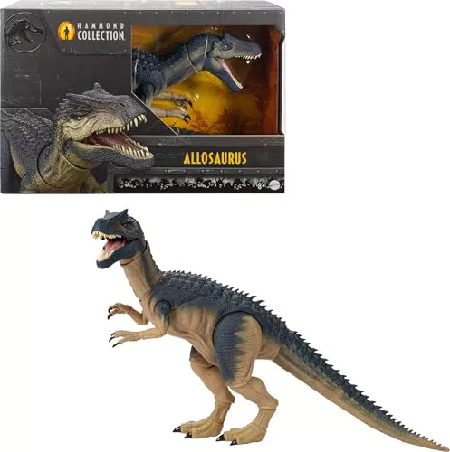 Mattel Jurassic World Hammond Collection Allosaurus Actionfigur mit 19 Punkten