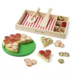 Melissa & Doug Pizza-Party Spielset aus Holz für kreatives Rollenspiel ab 3 Jahren