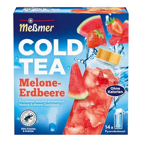 Meßmer Cold Tea Melone-Erdbeere | Zuckerfreier Genuss ohne Kalorien