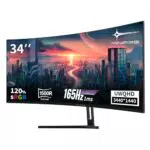 Minifire Gaming Curved Monitor 27 Zoll MFG27C1 180Hz 1Ms 130% sRGB Monitor mit Sprecher 1920 * 1080 VA Panel （MFG27C1 mit HDMI-Kabel）