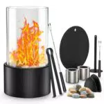 MoKo Tischkamin - Bioethanol Tischfeuer für Innen und Außen, ideale Heimdekoration