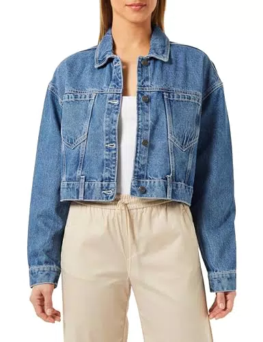 Noisy May Jeansjacke mit Knopfleiste und Klappentaschen für Damen
