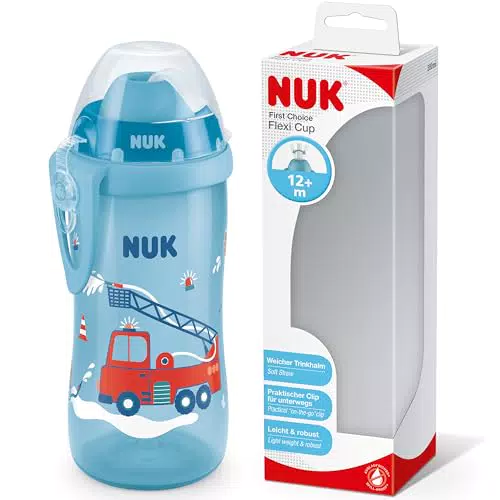 NUK First Choice+ Flexi Cup Trinklernflasche ab 12 Monaten, auslaufsicher, BPA-frei