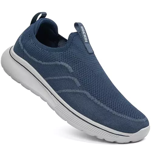 ODCKOI Slip On Sneakers für Herren - Atmungsaktive Freizeitschuhe ohne Schnürsenkel