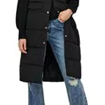 ONLY Damen Lange Puffer Weste, Wattierte Stepp Übergangsjacke