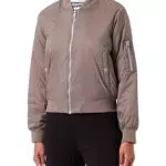 ONLY Damen ONLTHILDE Bomber CC OTW Jacke, Winter Moss/Detail:Burnt ORANGE Lining