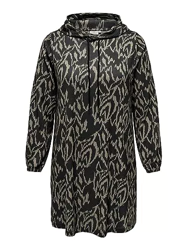 ONLY CARMAKOMA Damen CARALBA LS Hood Knee Dress JRS Kapuzenkleid