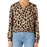 ONLY Damen Onltiana L/S Smock Top WVN Noos Bluse, Black/AOP:Lanna Ditsy