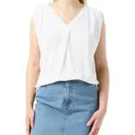 ONLY Onlroberta Kurzarm V-Ausschnitt Top Bluse für Damen