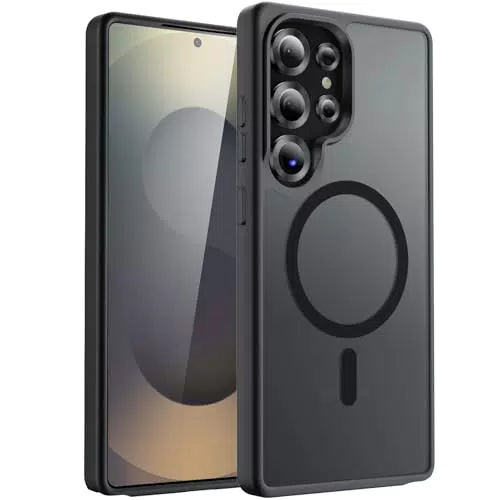 ORNARTO Hülle für Samsung Galaxy S25 Ultra, kompatibel mit MagSafe, stoßfest, rutschfest