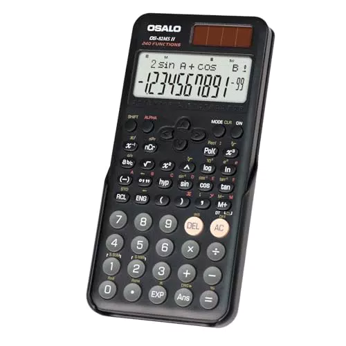 OSALO Wissenschaftlicher Taschenrechner 401 mit Solar und Batteriefunktion - Modell OS 991ES Plus 2. Ausgabe