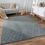 Paco Home Teppich Kurzflor rutschfest im skandinavischen Boho Design 3D Effekt