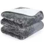 PETTOM Fleece Hundedecke wasserdicht, Plüschüberwurf für Hunde und Katzen