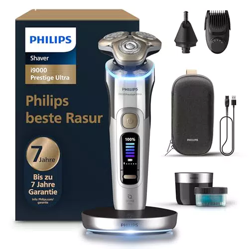 Philips Rasierer i9000 Prestige Ultra, Nass- und Trockenrasierer, XP9404/38
