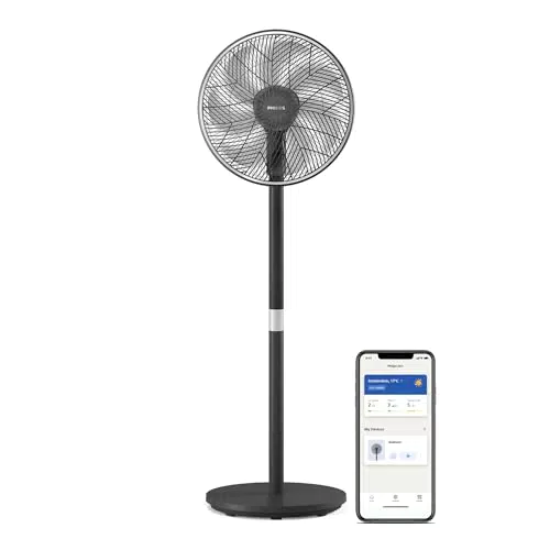 PHILIPS Smart Standventilator 3000 - SilentWings-Technologie, app-gesteuert, 12-Stunden-Timer