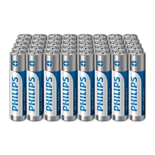 Philips Ultra 9V Alkali-Batterien, 6LR61 - Für Rauchmelder und Radios