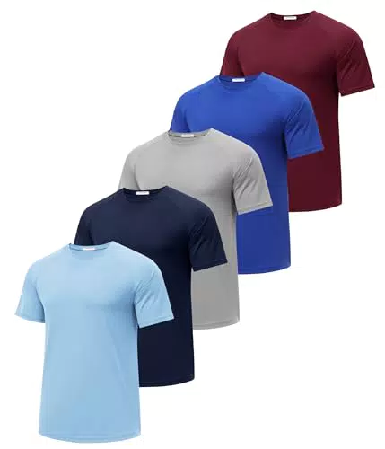 PINSPARK Sport T-Shirts Herren Funktionsshirts Kurzarm Schnelltrocknend Atmungsaktiv