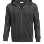 PINSPARK Herren Kapuzenpullover Hoodie mit Reißverschluss und Taschen