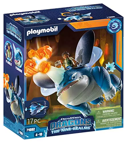 PLAYMOBIL DreamWorks Dragons 71082 - Plowhorn & D'Angelo Figuren für Kinder ab 4 Jahren
