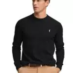 Polo Club Herren Basic Strickpullover Crewneck 100% Baumwolle Langarm