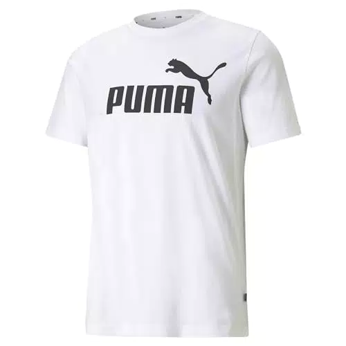 PUMA Herren Ess logo te T shirt, Puma Black, M EU