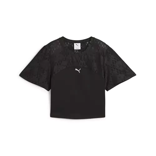 PUMA Lace Top Unisex - Kurzarm T-Shirt für Freizeit und Sport