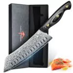 Purple Dragon Kiritsuke Messer – japanisches Kochmesser mit Holzgriff, handgeschmiedet