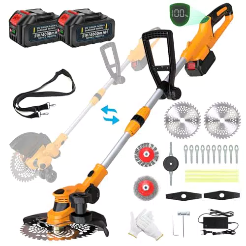 Makita Rasentrimmer Akku 21V mit Unkrautbürste und bürstenlosem Freischneider