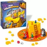 Ravensburger Kinderspiele 24562 - Max Mäuseschreck - Würfel-Laufspiel für 2 bis 4 Spieler ab 4 Jahren & Kinderspiel 21353 - Monsterstarker Glibber-Klatsch - ab 5 Jahren