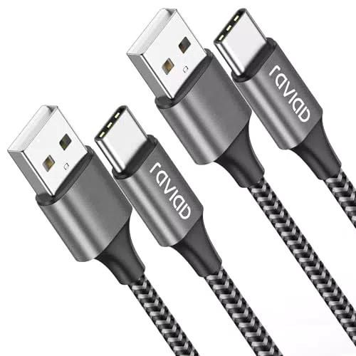 RAVIAD USB C Kabel 3.1A Schnellladekabel für iPhone, Samsung Galaxy, Huawei, Google Pixel