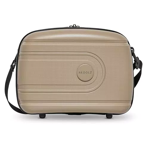 REDOLZ Hartschalen Handgepäck Kosmetik-Koffer, Stabiles Beauty-Case mit Aufsteckfunktion