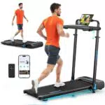 Riksion Laufband klappbar mit Neigung, LED-Anzeige und App-Steuerung für Zuhause