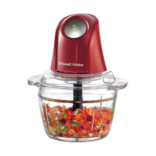 Russell Hobbs Zerkleinerer Elektrisch 500ml mit Edelstahlmesser und Deckel