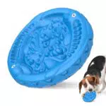 RUXAN Unzerstörbares Hundespielzeug für Aggressive Kauer - Langsame Fütterung Mit Milchgeschmack - Naturkautschuk Interaktives Spielzeug für Mittlere/Große Hunde