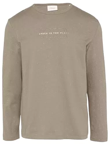 s.Oliver Langarmshirt mit Logo Print für stilvolle Alltagslooks