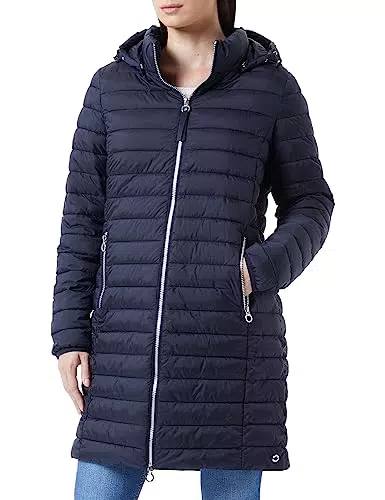 s.Oliver Lange Steppjacke mit Abnehmbarer Kapuze