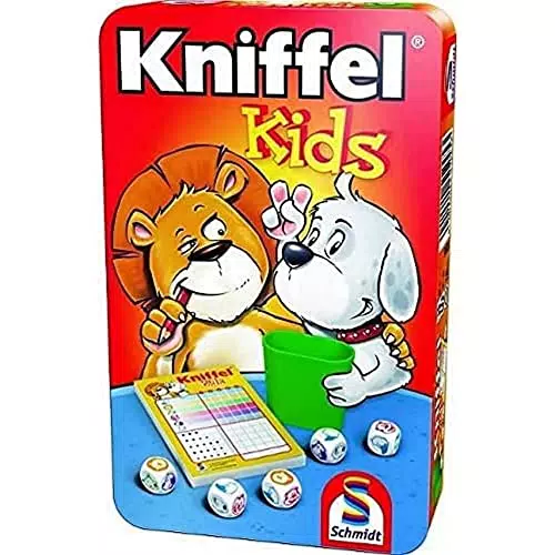 Schmidt Spiele Kniffel Kids - Bring mich mit Spiel in Metallbox