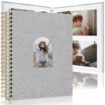 Scrapbook Fotoalbum mit Leinenumschlag, Hardcover, für Hochzeiten und Reisen