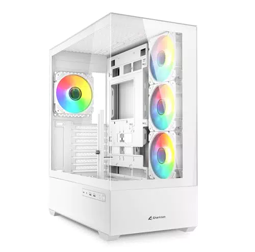 Sharkoon AK6 RGB PC Gehäuse ATX für optimierte Kühlung und modernes Design