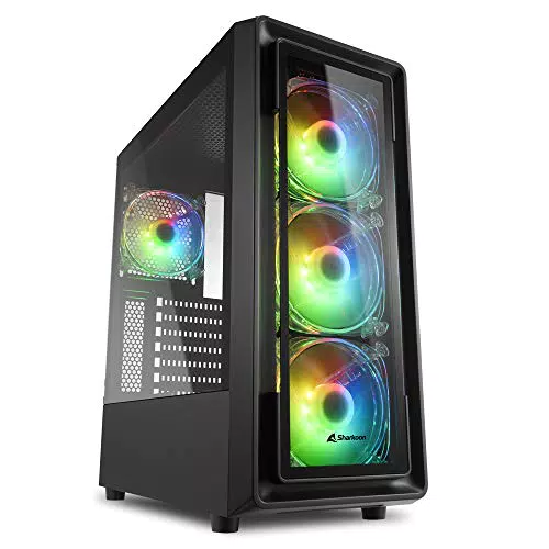 Sharkoon TK4 RGB PC Gehäuse – Hochwertiges Gaming Gehäuse für PC-Spieler