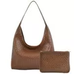 Shengxi Gewebte Handtasche Damen – Tragetasche und Unterarmtasche für Alltag