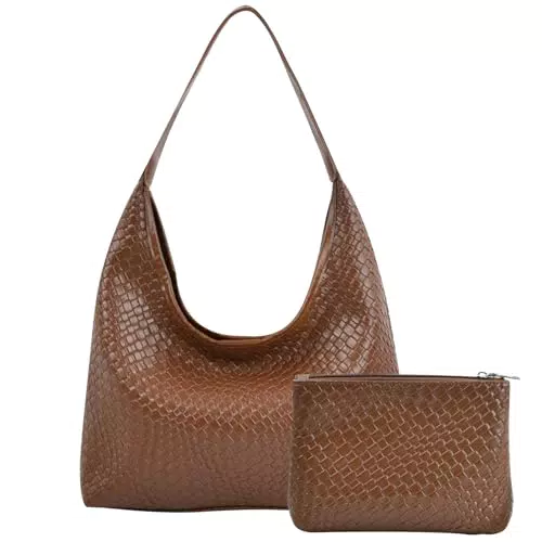 Shengxi Gewebte Handtasche Damen – Tragetasche und Unterarmtasche für Alltag