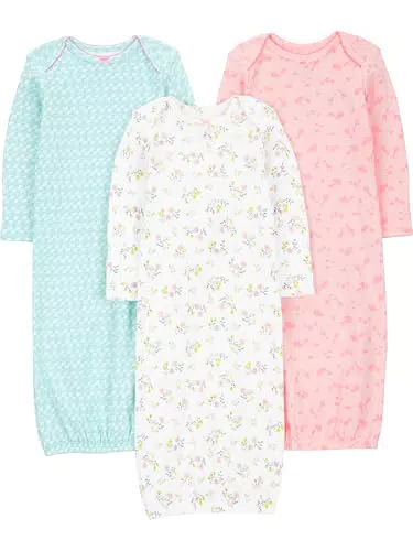 Simple Joys by Carter's Baby-Mädchen 3-Pack Cotton Sleeper Gown Infant-and-Toddler-Nightgowns