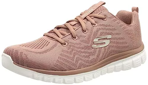 Skechers Damen Graceful Get Connected Sneaker, Mauve Mve