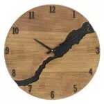 SkyNature Wanduhr Vintage aus Holz, dekorativ und leise, ideal für Wohnzimmer und Büro