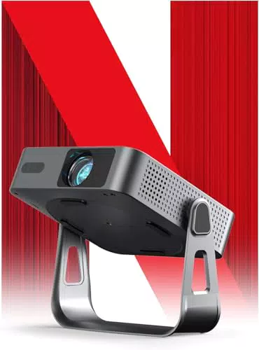 VOPLLS Mini Projektor 4K mit Autofokus und Trapezkorrektur, WiFi 6, Bluetooth