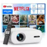 Smart Beamer 20000LM 1080P Full HD mit Netflix Zertifizierung und WiFi 6