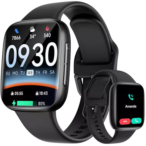 Smartwatch für Herren und Damen mit AMOLED-Bildschirm und Fitness-Tracker