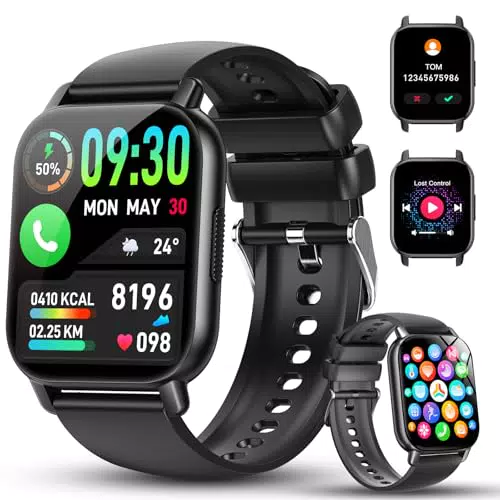 [Markenname] Smartwatch mit 1,91" HD Touch, Herzfrequenz, SpO2, IP68, 112+ Sportmodi